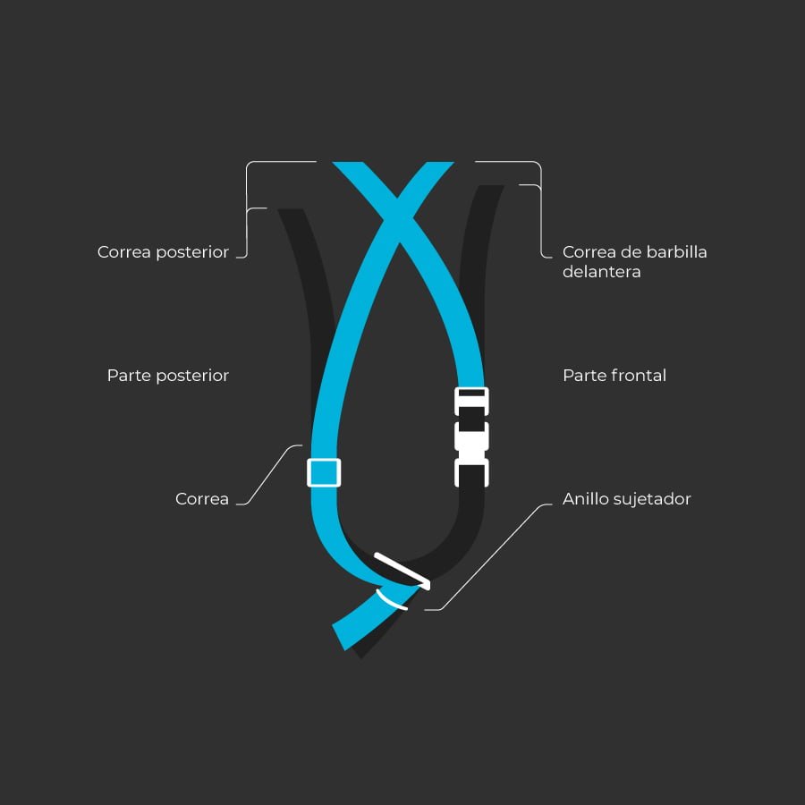 correas de ajuste de cascos vairo bikes